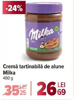 Carrefour Cremă tartinabilă de alune Milka Ofertă