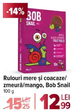 Carrefour Rulouri mere şi coacaze/ zmeură/mango, Bob Snail Ofertă