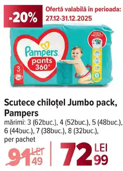 Carrefour Scutece chiloţel Jumbo pack, Pampers Ofertă