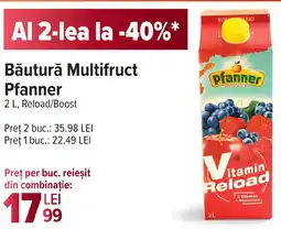 Carrefour Băutură Multifruct Pfanner Ofertă