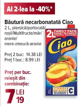Carrefour Băutură necarbonatată Ciao Ofertă