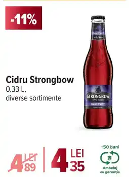 Carrefour Cidru Strongbow Ofertă