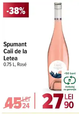 Carrefour Spumant Caii de la Letea Rosé Ofertă