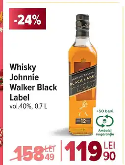 Carrefour Whisky Johnnie Walker Black Label Ofertă
