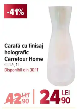 Carrefour Carafă cu finisaj holografic Carrefour Home Ofertă