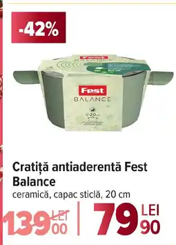 Carrefour Cratiţă antiaderentă Fest Balance Ofertă