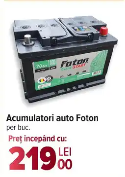 Carrefour Acumulatori auto Foton Ofertă