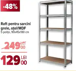 Carrefour Raft pentru sarcini grele, oţel/MDF Ofertă