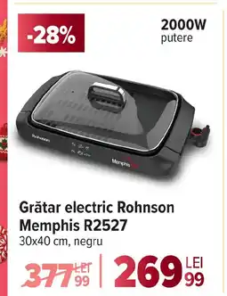 Carrefour Grătar electric Rohnson Memphis R2527 Ofertă