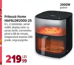 Carrefour Friteuzǎ Home HAF6LDR2000-25 Ofertă