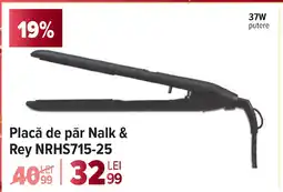 Carrefour Placă de păr Nalk & Rey NRHS715-25 Ofertă
