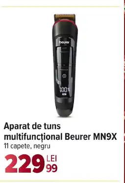 Carrefour Aparat de tuns multifuncțional Beurer MN9X 11 capete, negru Ofertă