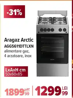 Carrefour Aragaz Arctic AGG5611DTTLXN Ofertă