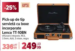 Carrefour Pick-up de tip servietă cu boxe incorporate Lenco TT-10BN Ofertă