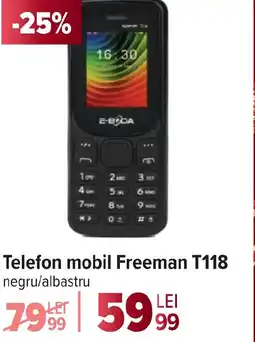 Carrefour Telefon mobil Freeman T118 Ofertă