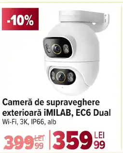 Carrefour Cameră de supraveghere exterioară ¡MILAB, EC6 Dual Ofertă