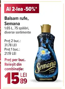 Carrefour Market Balsam rufe, Semana Ofertă