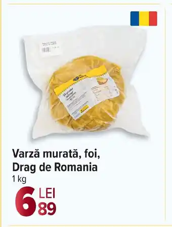 Carrefour Market Varză murată, foi, Drag de Romania Ofertă
