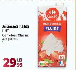 Carrefour Market Smântână lichidă UHT Carrefour Classic Ofertă