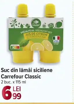 Carrefour Market Suc din lămâi siciliene Carrefour Classic Ofertă