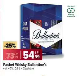 Carrefour Market Pachet Whisky Ballantine's Ofertă