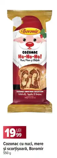 Carrefour Market Cozonac cu nuci, mere şi scorţişoară, Boromir Ofertă