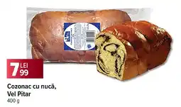 Carrefour Market Cozonac cu nucă, Vel Pitar Ofertă
