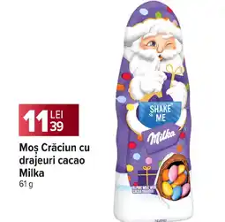 Carrefour Market Moş Crăciun cu drajeuri cacao Milka Ofertă