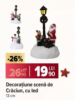 Carrefour Market Decoraţiune scenă de Crăciun, cu led Ofertă