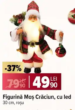 Carrefour Market Figurină Moş Crăciun, cu led Ofertă