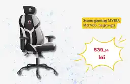 Media Galaxy Scaun gaming MYRIA MG7435, negru-gri Ofertă