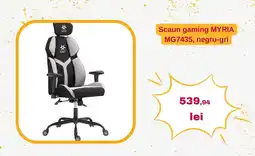 Altex Scaun gaming MYRIA MG7435, negru-gri Ofertă