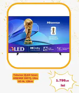 Altex Televizor QLED Smart HISENSE 55E7Q, Ultra HD 4k, 139cm Ofertă