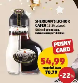 Penny SHERIDAN`S Lichior cafea Ofertă