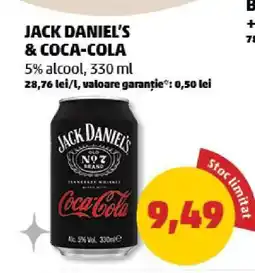Penny JACK DANIEL'S & COCA-COLA Ofertă