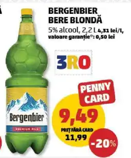 Penny BERGENBIER Bere blondă Ofertă