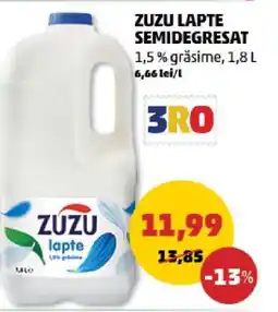 Penny ZUZU LAPTE SEMIDEGRESAT Ofertă