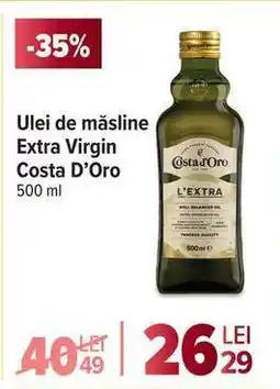 Carrefour Ulei de măsline Extra Virgin Costa D’Oro 500 ml Ofertă