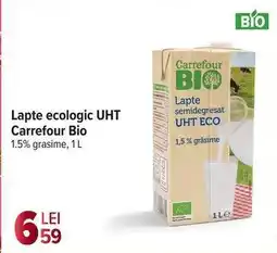 Carrefour Lapte ecologic UHT Carrefour Bio Ofertă