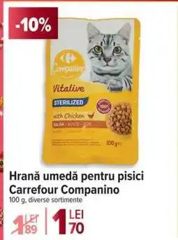 Carrefour Hrana umedă pentru pisici Carrefour Companino Ofertă