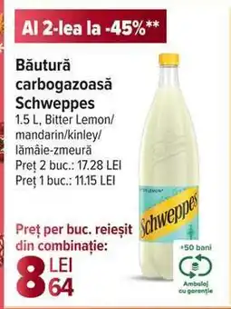 Carrefour Băutură carbogazoasă Schweppes Ofertă