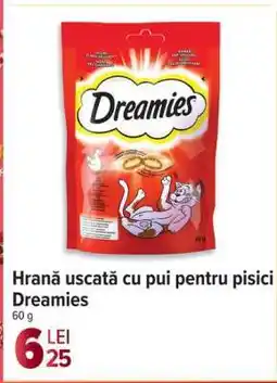 Carrefour Hrană uscată cu pui pentru pisici Dreamies Ofertă