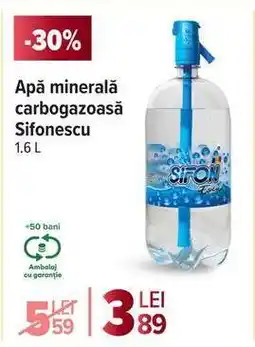 Carrefour Apă minerală carbogazoasă Sifonescu Ofertă