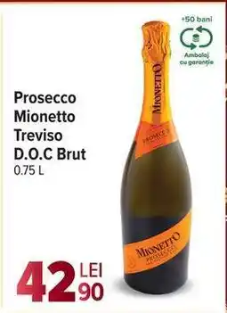 Carrefour Prosecco Mionetto Treviso D.O.C Brut Ofertă