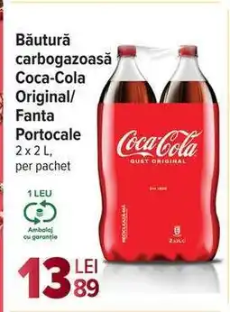 Carrefour Băutură carbogazoasă Coca Cola original/Fanta portocale Ofertă