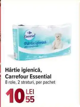 Carrefour Hârtie igienică Carrefour Essential Ofertă