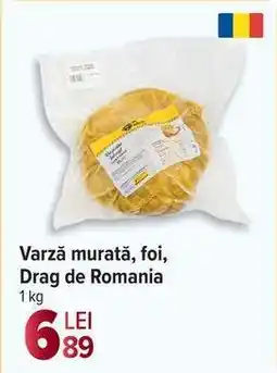 Carrefour Varză murată, foi, Drag de România Ofertă