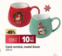 Carrefour Cană cermică, model Gnom Ofertă