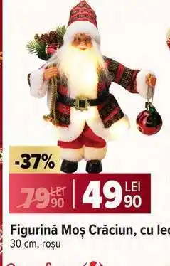 Carrefour Figurină Moș Crăciun, cu led Ofertă