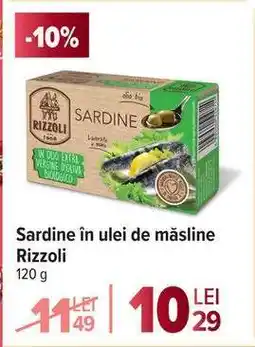 Carrefour Sardine în ulei de măsline Rizzoli Ofertă